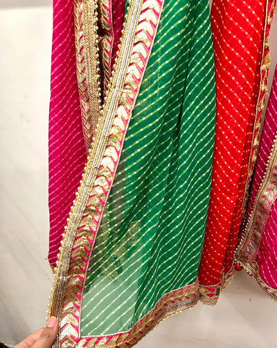 600 Rs each on buying minimum 10 pcs / WhatsApp at 8619550223 return gifts LAMANSH® Chiffone Lahariya dupatta indian scarf dupatta for favors 🎁 & giveaways / doriya chiffon fabric dupatta in assorted colors (2.25 metre)