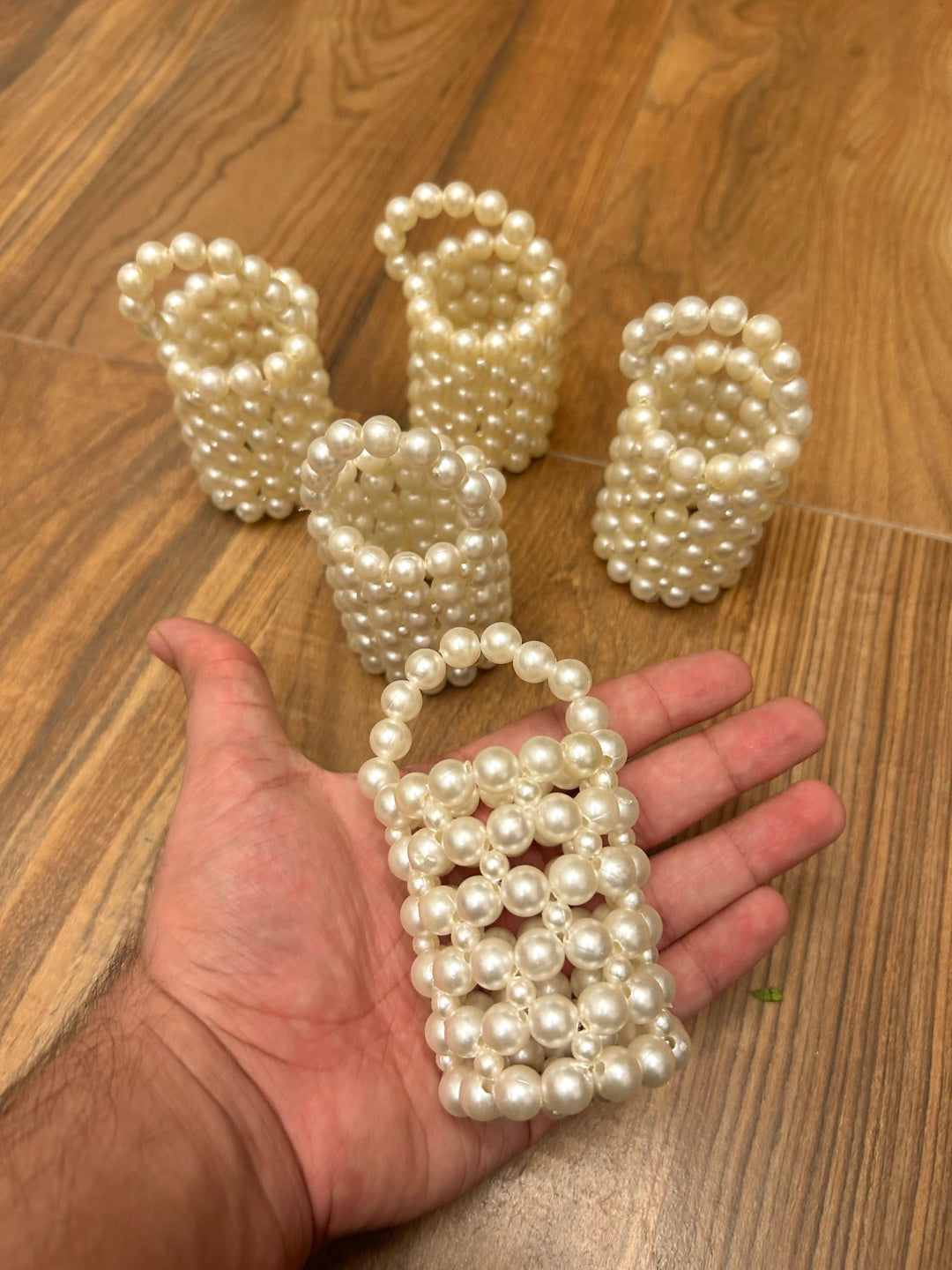 Pearl White Bag Olga Berg Pearl Top Handle Bag (exclusive) David Jones