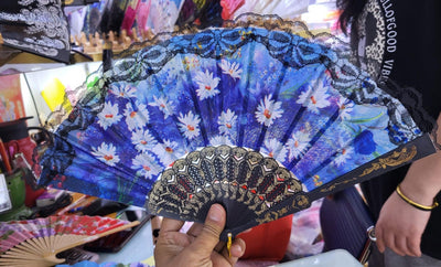 65 Rs each on buying 50+ pcs | WhatsApp at 8619550223 to order Hand fans 1 LAMANSH Plastic Japanese Folding Hand Fans for Gifting & Decoration