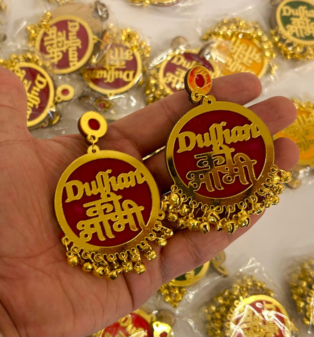 LAMANSH bridesmaid Earrings Dulhan ki bhabhi Pack of pair - Main Image