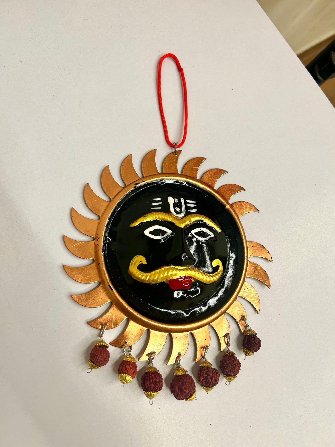 80 Rs each on buying 25+ pcs / WhatsApp at 8619550223 to order 🔥 Diwali hangings Kaal Bhairav / Surya dev rudraksh hangings for nazar protection, pooja, home, vastu or festivals