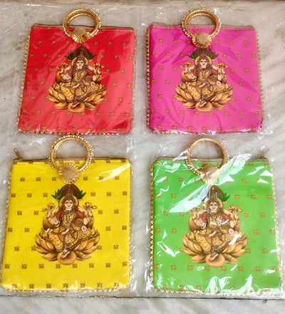 80 Rs each on buying 🏷️ 50+ pcs | Call 📞 at 8619550223 gift hand bag Laxmi ji print Return gift bags / #VaraLaxmiPooja gift 🎁 hand bags for return gifting / Hand bags for Diwali navratri and Ganesh Chaturthi