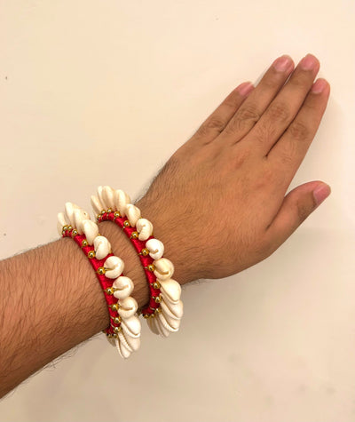 80 rs pair on buying 50 pairs / WhatsApp at 8619550223 to order 🔥 Floral 🌺 Giveaways Assorted colors / 1 Pair Shells Gota Bangles for Haldi mehendi favours for bridesmaids 🎁 (Free size)