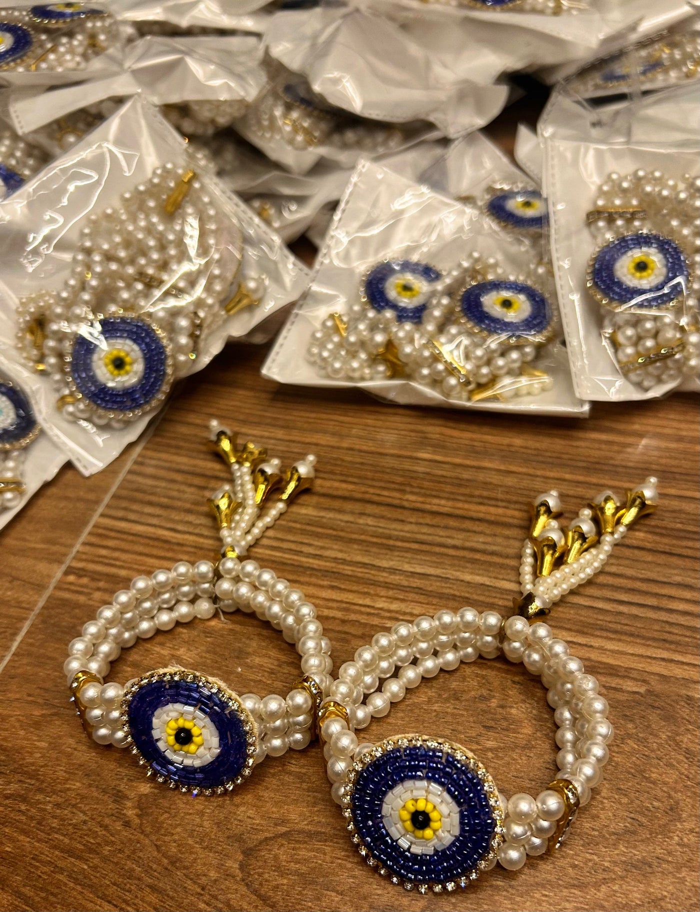 80 Rs pair on buying minimum 50 pairs | Whatsapp at 8619550223 evil eye bracelets LAMANSH Evil Eye 🧿 Rakhi Bracelets for giveaways 🎁 to bridesmaids and guests / Favors for ladies and gents