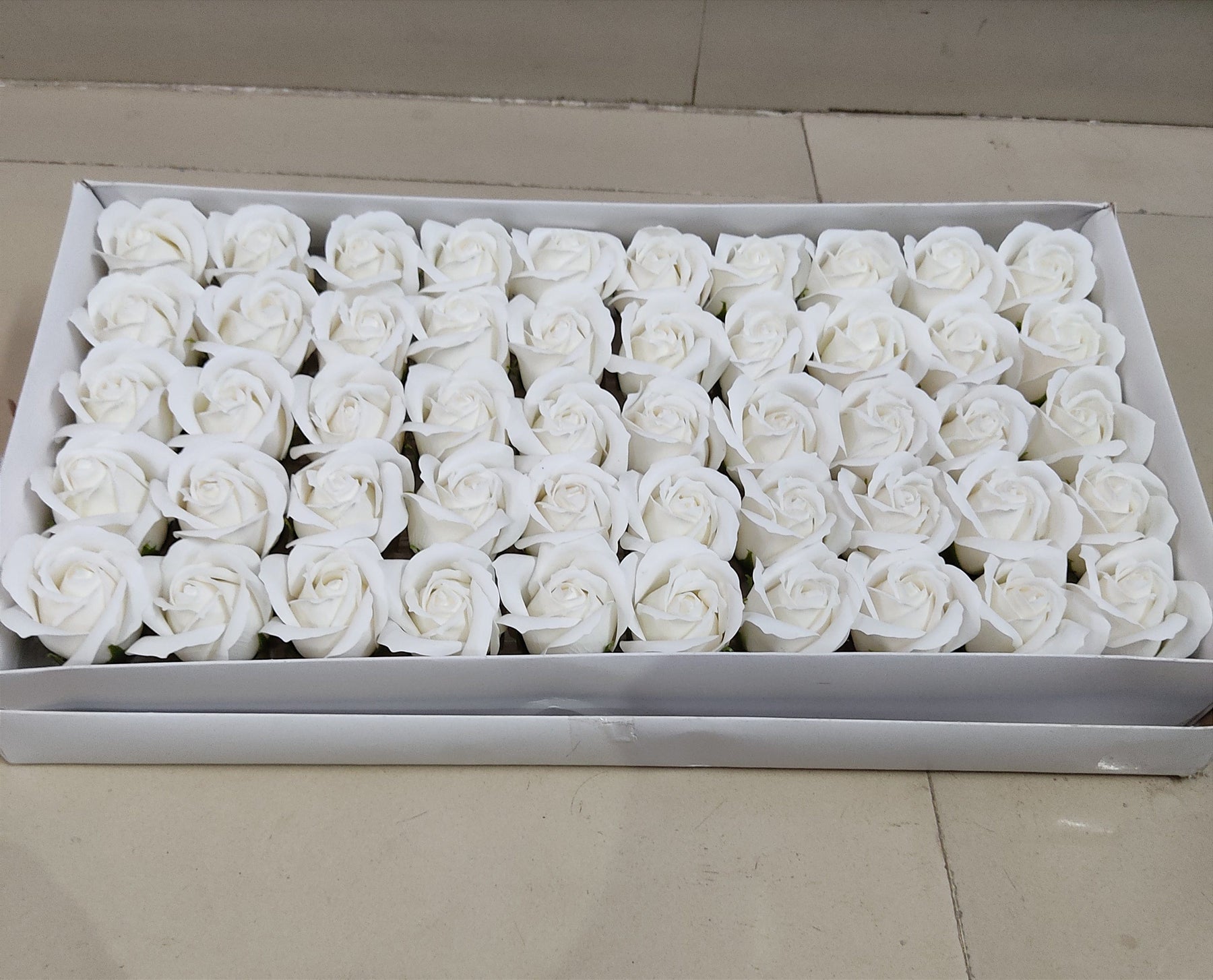 Withe Plastic Roses Big White Plastic Rose Flowers for Art & Craft | Jewellery Making | Bo ...