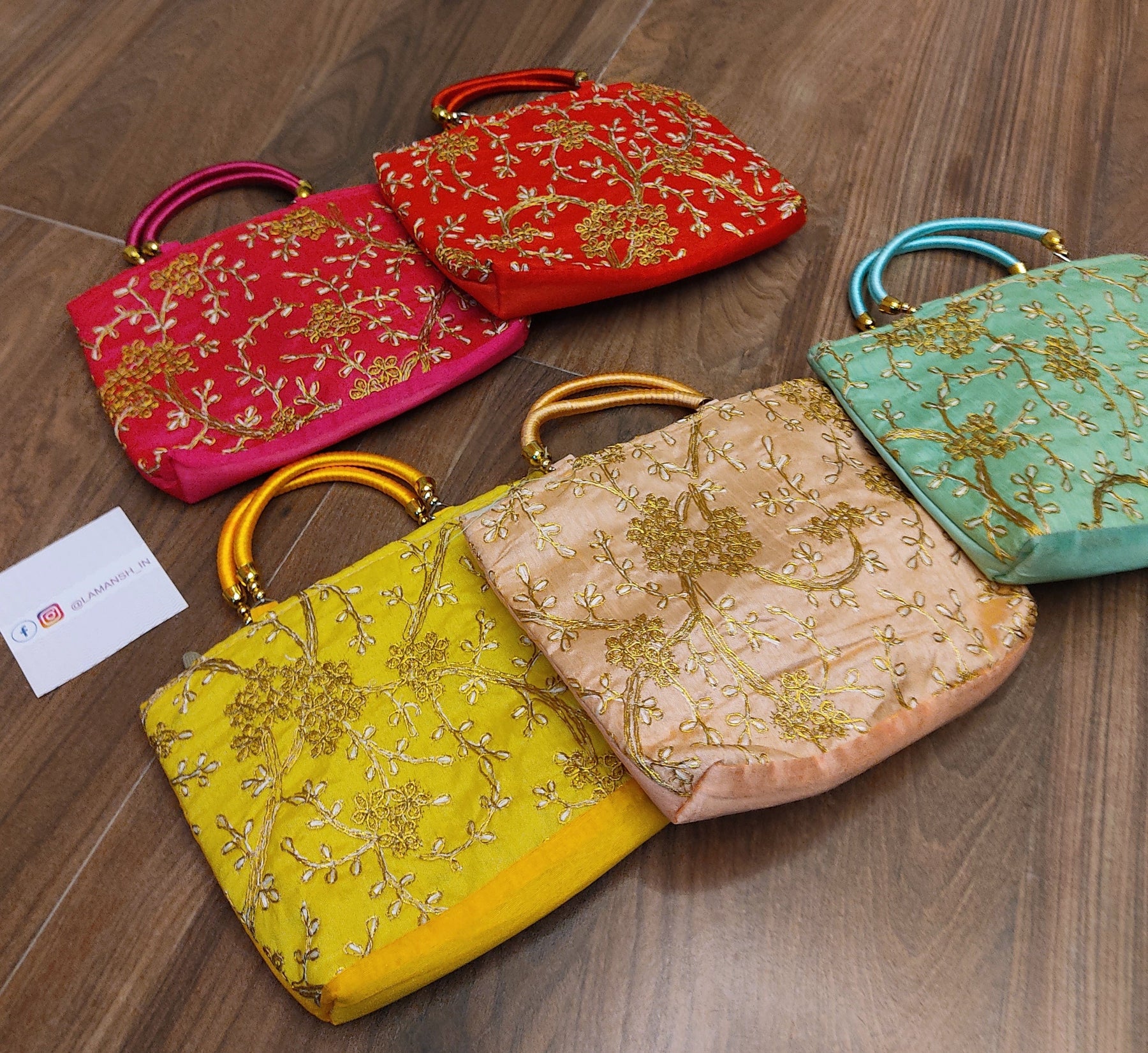 90 rs each on buying in bulk call at 8619550223 gift bags lamansh 9x7 inches embroidered fabric purse designer hand bags with handle for women best gifts favours option for wedding fe aed59d4d 858f 4d2c 9027