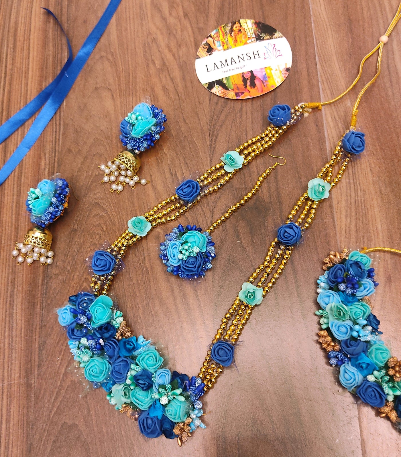 Godh Bharai Online Flower Jewellery For Baby Shower LAMANSH