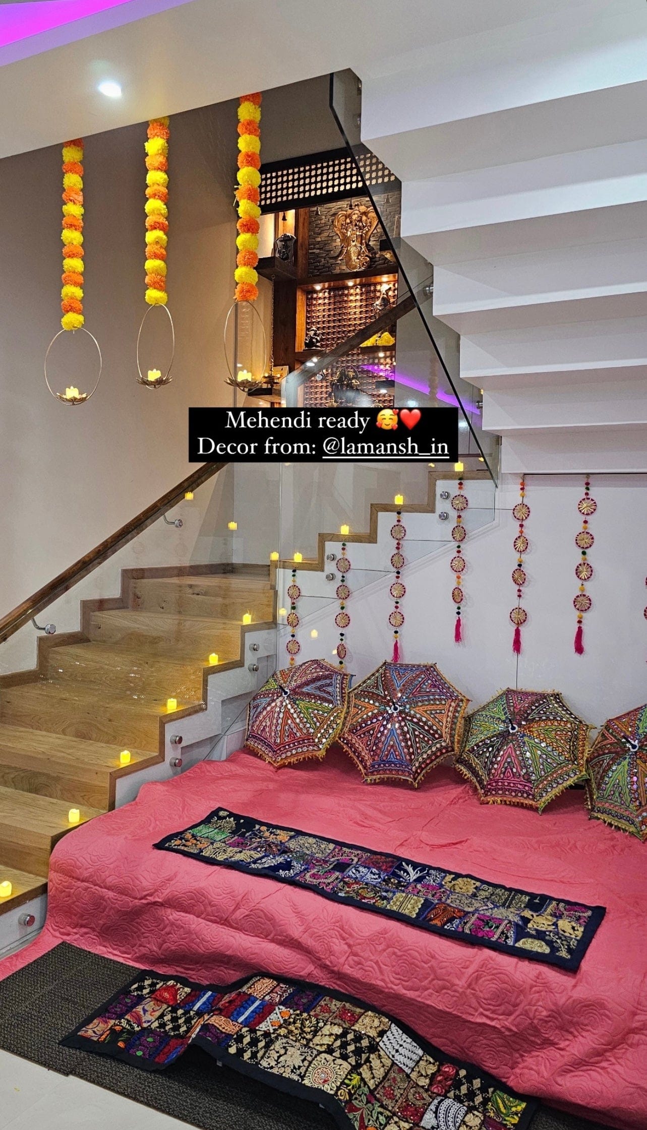 Lamansh backdrop for haldi mehendi Complete Backdrop For Haldi & Mehndi ceremomy | Traditional Indian Wedding decoration #diy