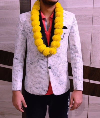 Lamansh Barati Swagat mala LAMANSH® Yellow Marigold Welcome Mala for Guests | Artificial Flower Mala for Barati Swagat in Wedding