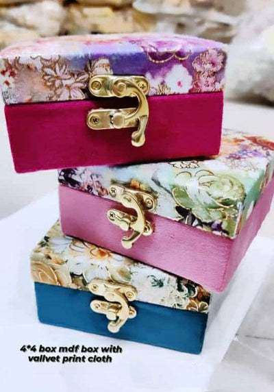 LAMANSH ® Cash box LAMANSH® 4*4 inch Floral Printed Cash Gaddi boxes for Indian wedding Favors 🎁