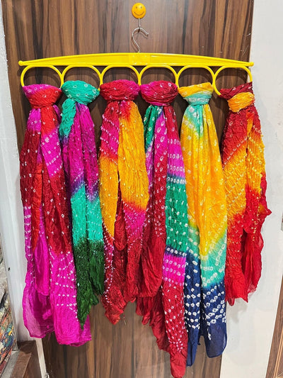 LAMANSH ® dupatta's Assorted colours / Silk LAMANSH Assorted 25 PC Lot Of Indian Rajasthani Bandhej Dupatta Silk Bandhani Wedding Favor Bridesmaid Gifts Mehendi Sangeet Ceremony Gift For Guest
