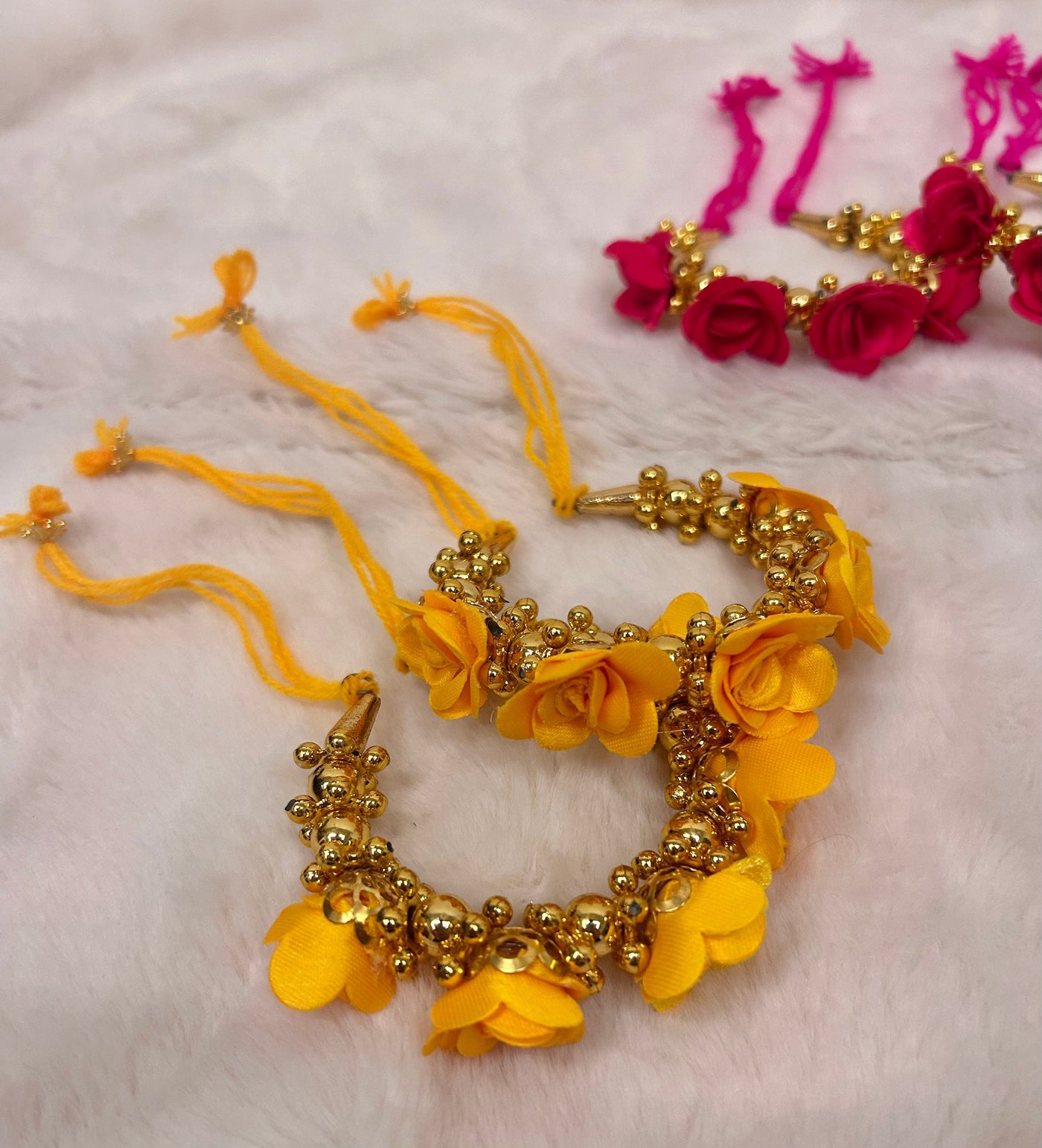 LAMANSH Floral 🌺 Giveaways LAMANSH Free size Floral Bracelets bangles for haldi mehendi favors giveaways 🎁 for bridesmaids
