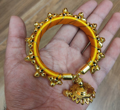 LAMANSH Floral 🌺 Giveaways LAMANSH® Gota work ghungroo bangles for haldi mehendi favors | Accessories for bridesmaids