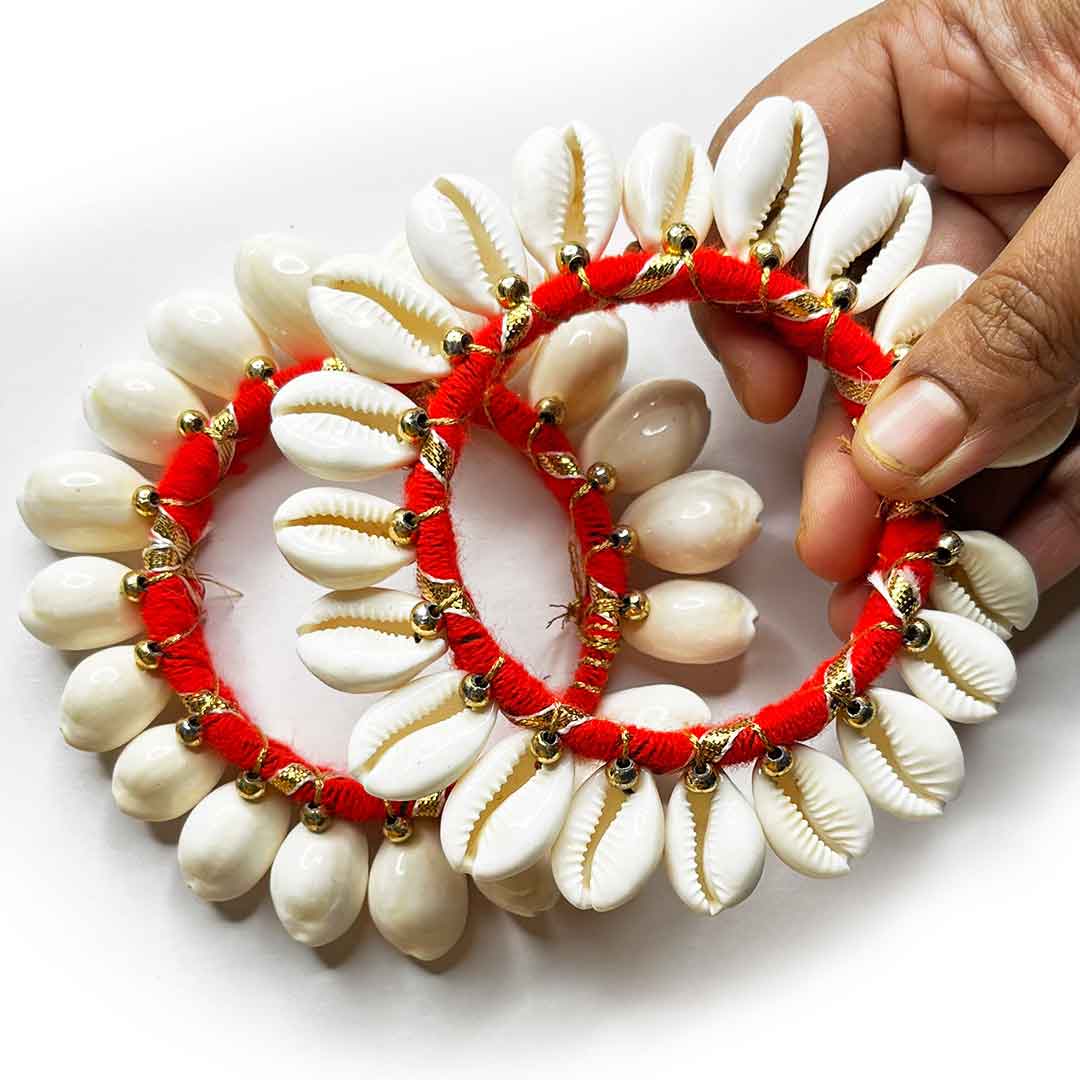 LAMANSH Floral 🌺 Giveaways LAMANSH® Shells Gota Bangles for Haldi & Mehendi ceremony Return Gifts Favors