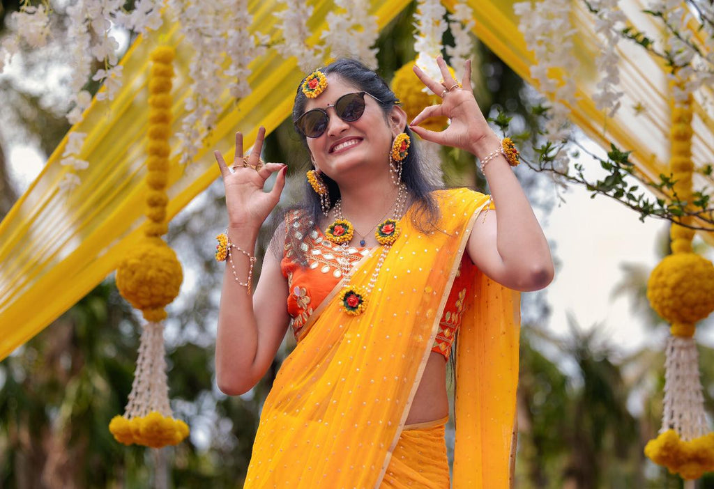Tired of Looking for FUN Haldi Outfits for Brides?You've hit Jackpot!
