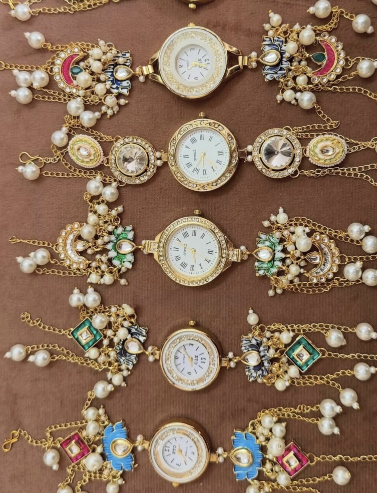 Lamansh Kashmiri watches Kashmiri Watch Bracelets for Ladies ✨/ Watches for girls and Women / Kundan bracelets for Wedding favors 🎁