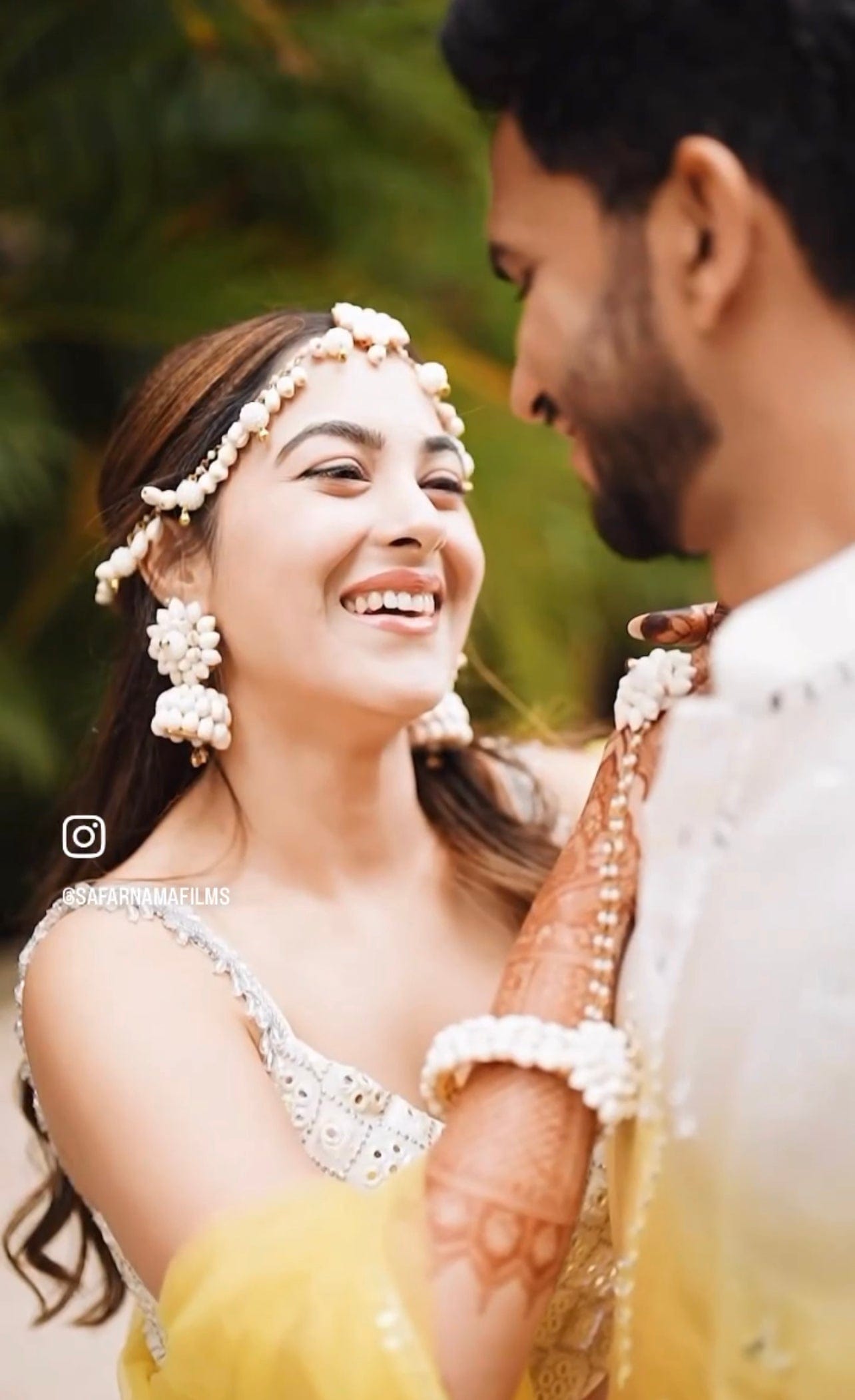 Lamansh latest floral set LAMANSH® Artificial Mogra Flowers Jewellery Set for Bride for Haldi 💛wedding ceremony & Pre wedding video Photoshoot