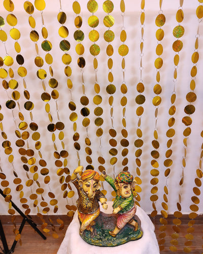 Lamansh mandir backdrop Ganpati Mandap 🕉️ backdrop decoration for ganesh chaturthi 🔥 | Indian Festive Decor