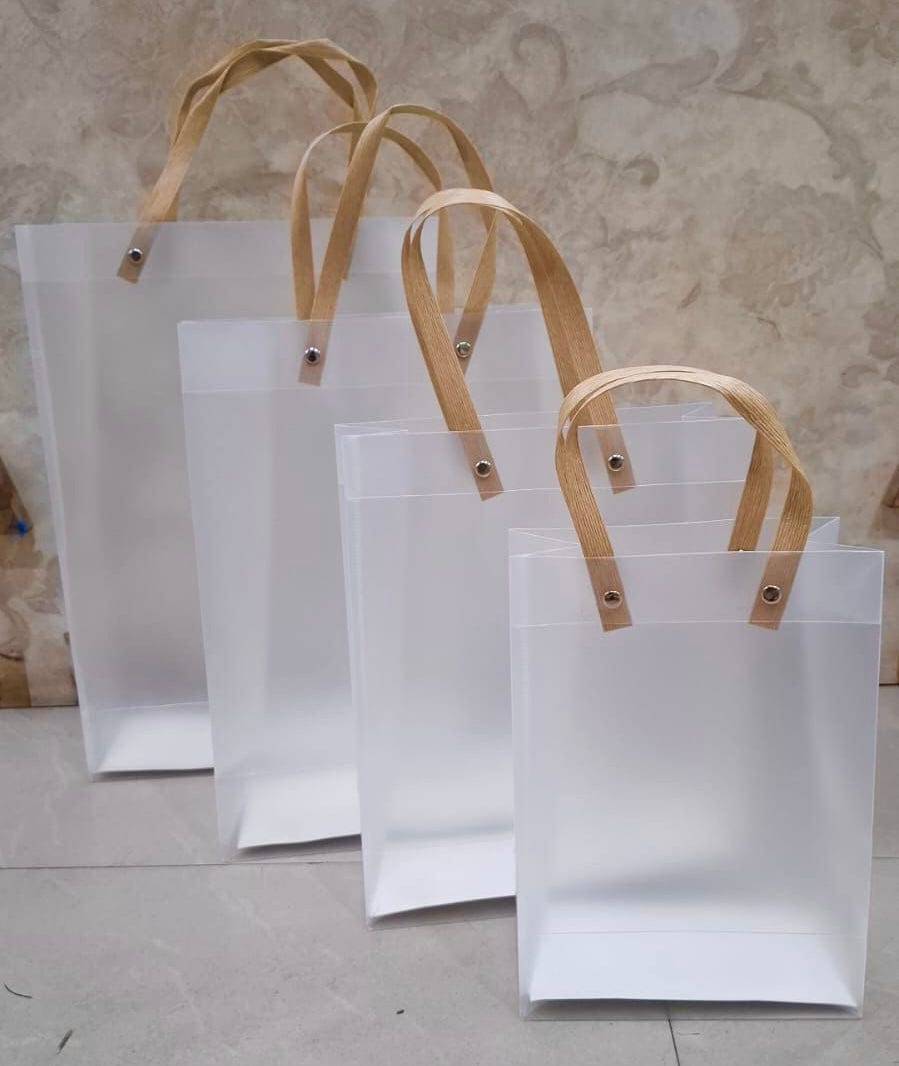 Pvc Clear Brown Bag Buy Pvc Tote Bag Online In India India