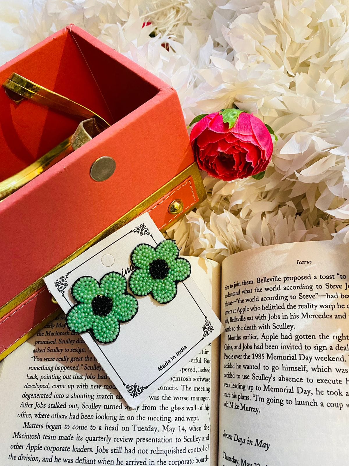 Lamansh quirky earrings Flower 🌺 Handmade Beaded Earrings | Quirky Jewelry