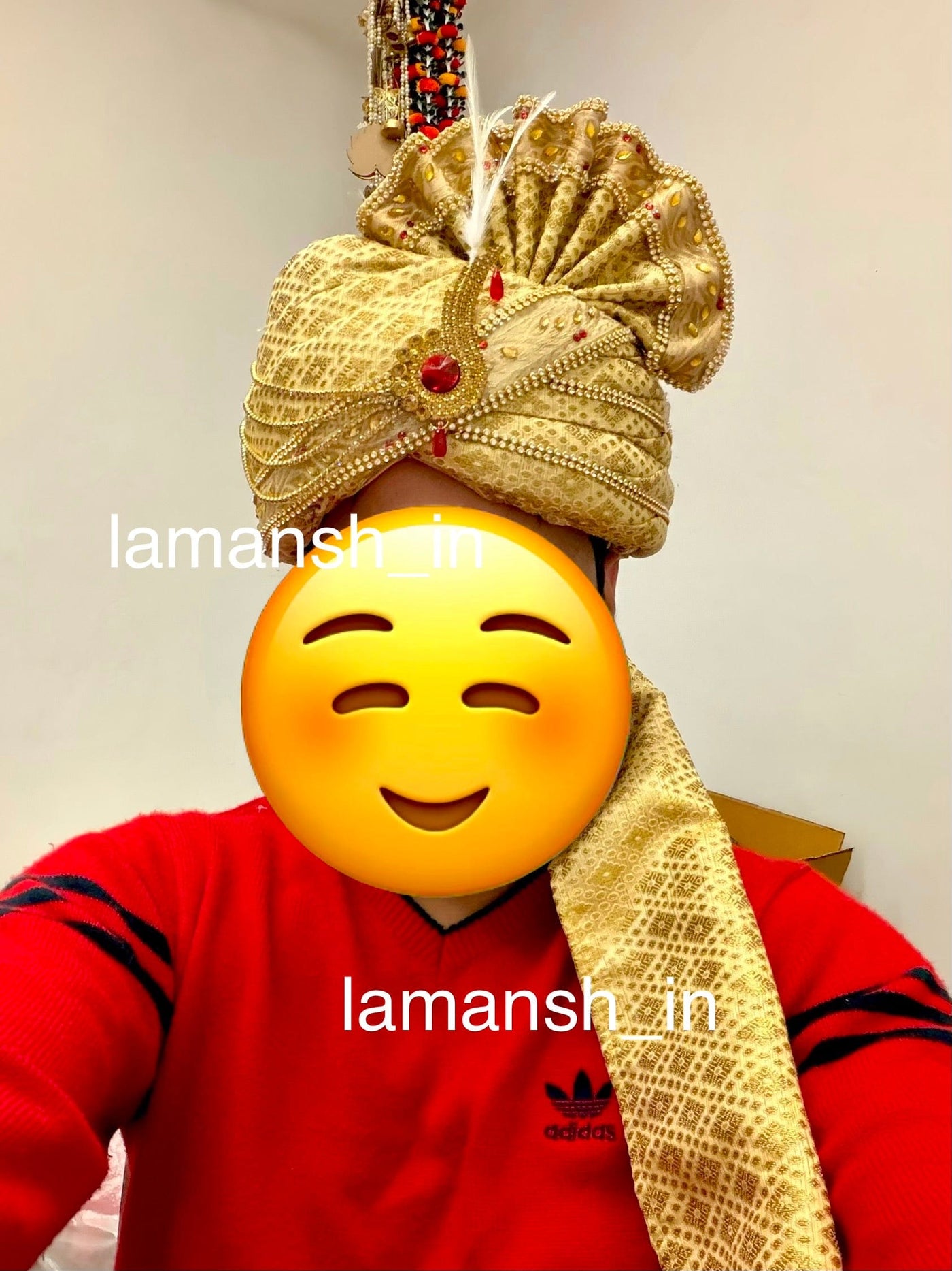 LAMANSH safa pagdi Pack of 1 LAMANSH Pack of 1 Groom Readymade Safa Pagdi For wedding