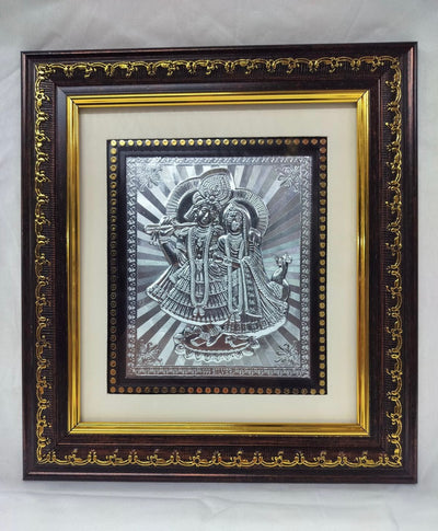 Lamansh Silver Radha Krishna ji frame for pooja ceremony return gifts 🎁 / Gifts for guests in weddings, kirtan, Puja or mangal path ceremony