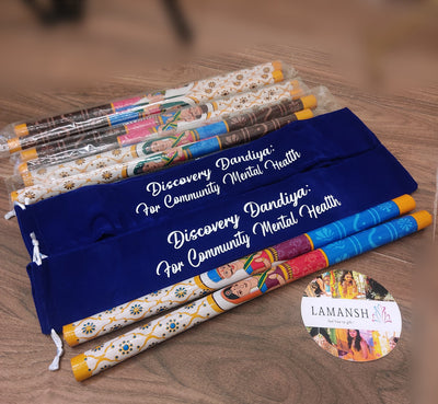 Minimum Order Quantity : 50 sets dandiya with pouch Wedding Return Gift 🎁 combo of RRR Dandiya sticks 🥢 & Customized Name Pouches | Wedding favors for guests