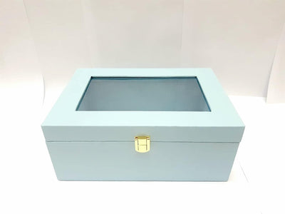 MOQ : 1 leatherite boxes 1 LAMANSH® Acrylic Window Trunk box for making Return Gift 🎁 hampers in wedding & party's