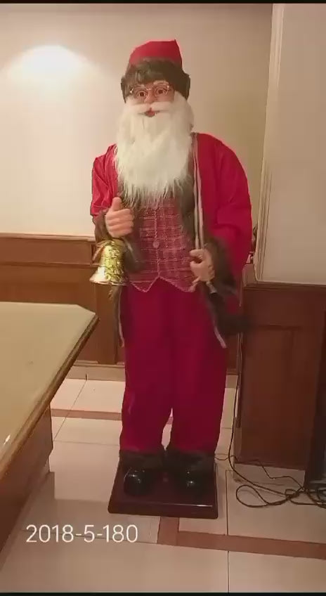 LAMANSH New model XMAS 🎄🎅🔔❄ Christmas Santa 🎅 Claus Musical Figurine 6 Ft for New Year Decoration