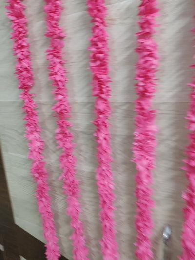 LAMANSH® (3.5 feet) Pack of 12 Artificial Pink Jasmine Flower Hangings for Diwali ✨ Ganpati Decoration / Decorative Hangings for festival / Wall Hangings for Home & Pooja Mandir