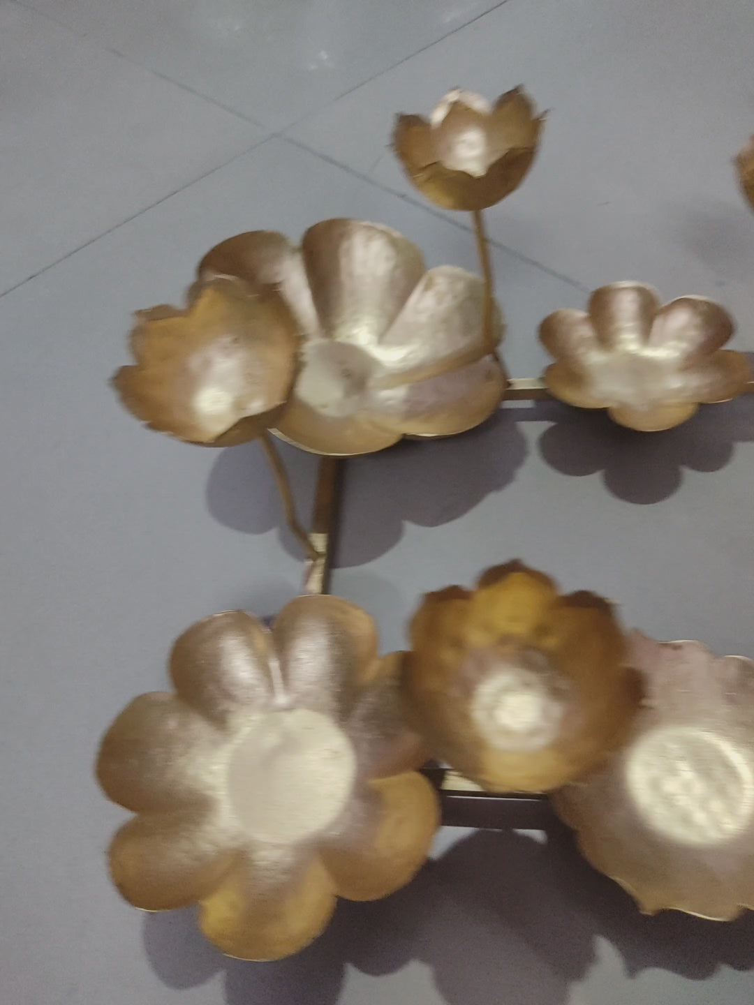LAMANSH® (2 feet length) Decorative Metal Rangoli Diya Tealight Candle 🪔 holder stand /Diya stand & Urli Metal Handicraft for corporate & festival gifting 🎁 / Home decor product for Diwali ( candles not included )