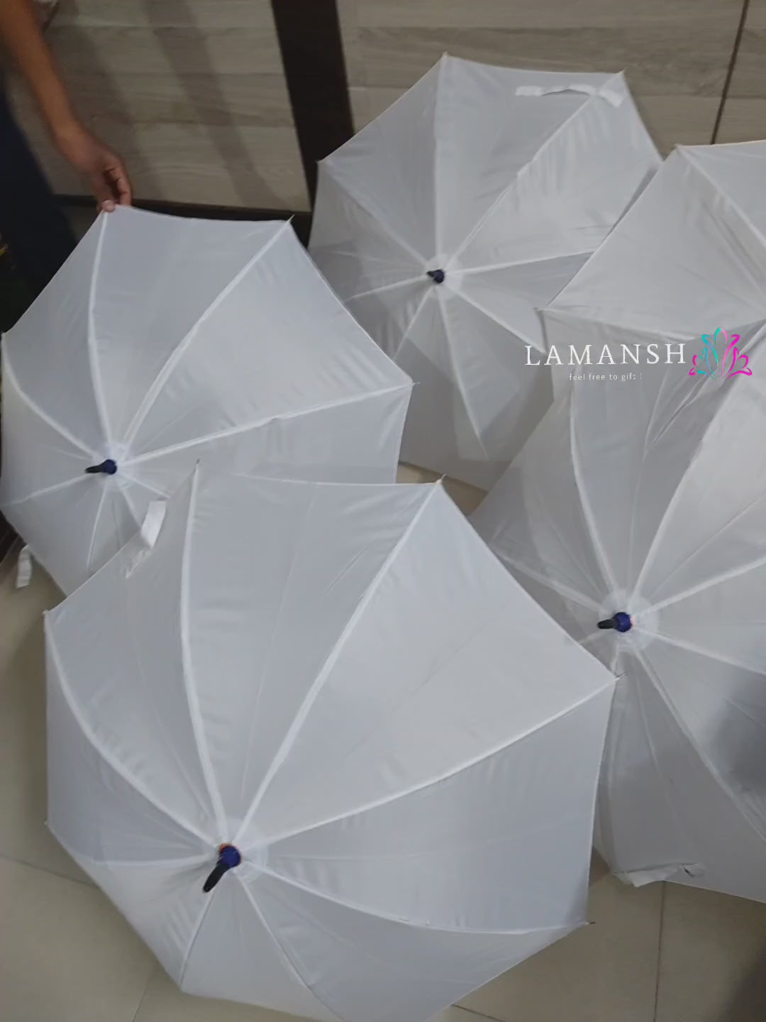 LAMANSH® White Plain Umbrella's for Event Party Bday Anniversary Wedding decoration  /Umbrella's 🌂 for ceiling & backdrops / Waterproof Rain umbrella's 🌂 for decor