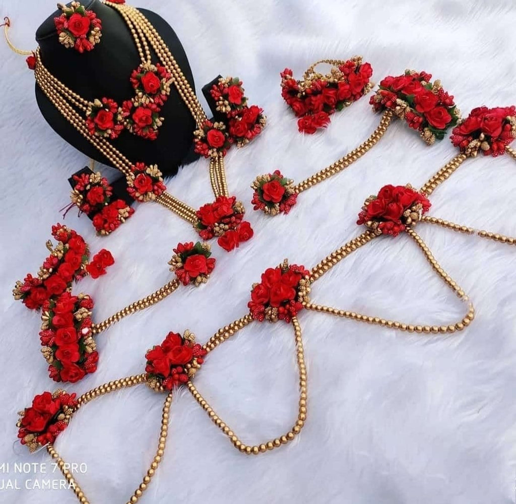 Lamansh® Baby Shower Jewellery set with Kamarband Floral Set