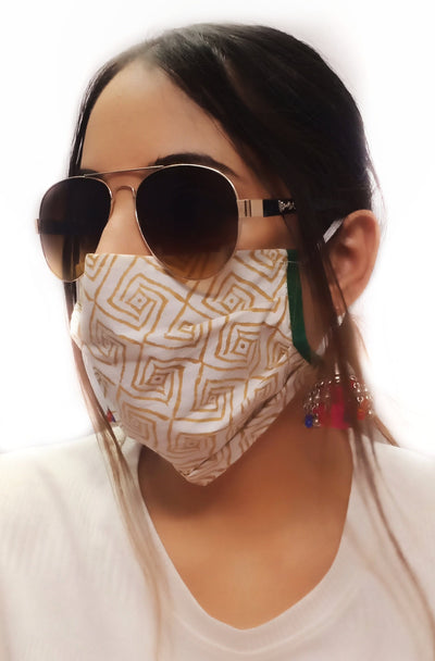 Lamansh™ Printed Cotton Anti-Pollution Mask for Covid19 ( Pack of 5 ) Free Delivery !!!! - Lamansh