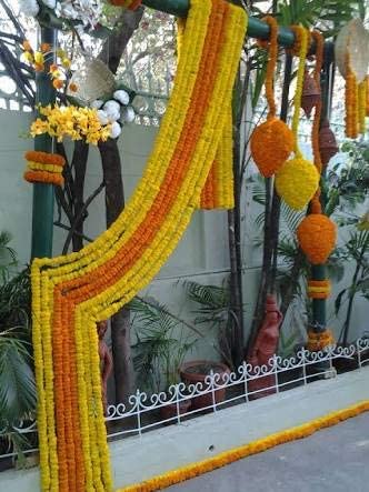 LAMANSH Artificial Flower Yellow-Orange / Fabric / 4ft LAMANSH® Artificial Flower (Yellow & Orange, 10 Piece).