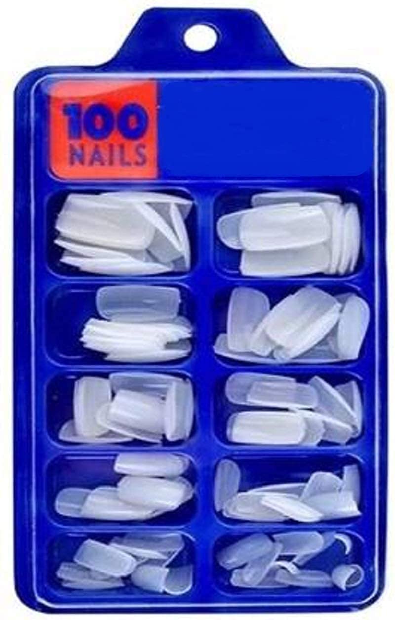 Buy Artificial Transparent Nails With Glue , Reusable Fake Nails  Transparent (Pack of 100 Pcs Nail ) Online In India At Discounted Prices