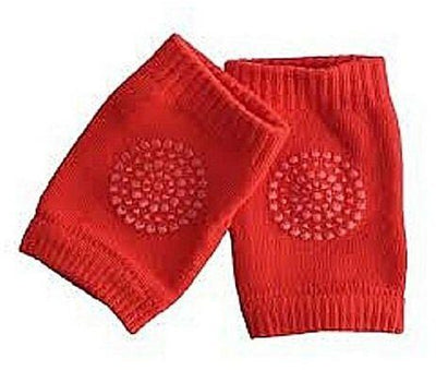 LAMANSH Assorted colors / Cotton / 2 pair LAMANSH® 2 Pair Baby Knee Pads for Crawling, Anti-Slip Padded Stretchable Elastic Cotton Soft Breathable Comfortable Knee Cap Elbow Safety Protector