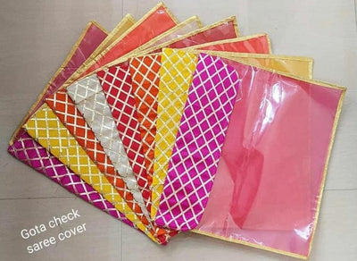 LAMANSH Assorted / Cotton / 12 LAMANSH® Non Woven 12 Pieces Single Packing Saree Cover Set (
