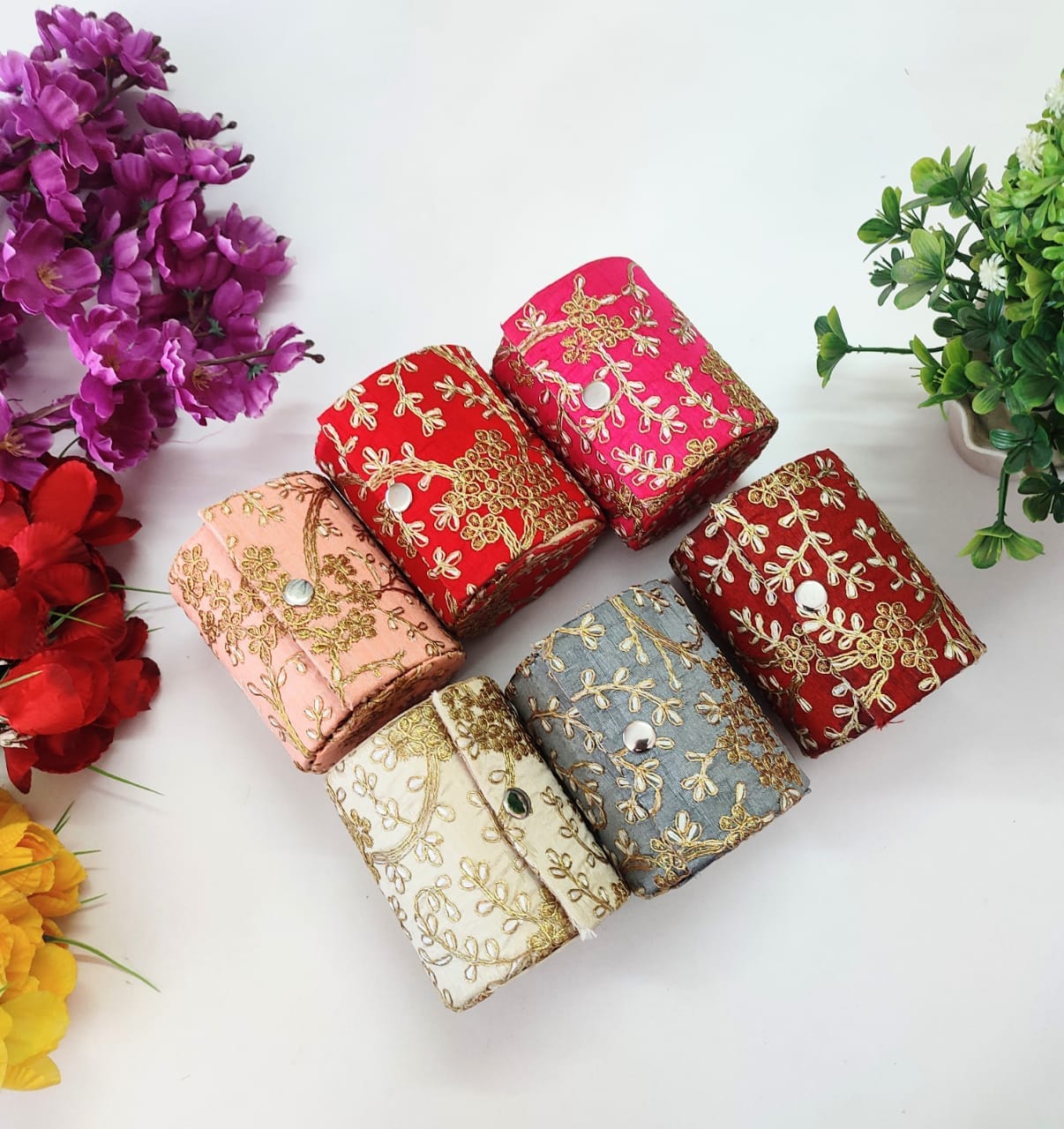 Embroidered Bangle Box | Wedding Return Gifts | Athulyaa