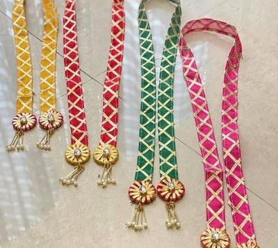 Lamansh Barati Swagat mala Asorted colours / Fabric / 20 LAMANSH® pack of 20 Barati Swagat Mala / Dupatta / Stole  For Weddings