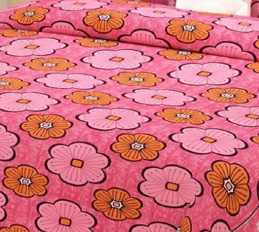 Lamansh bedsheet Polycotton / 1 Double size Bedsheet & 2 Pillow covers LAMANSH Unique Pattern Poly Cotton Fabric 
Double Size 
Bedsheet with pillow covers (Size 90*90 inch)