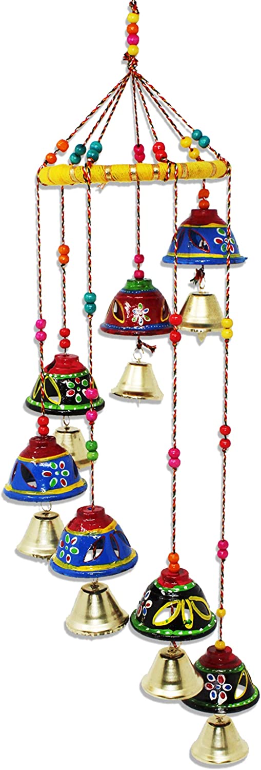 LAMANSH Bell Toran set Multicolor / Wooden / 1 LAMANSH®  Rajasthani Door/Wall Hanging Decorative Showpiece/Wall Hanging/Home Decor/Home Furnishing/Diwali Gift/Corporate Gift