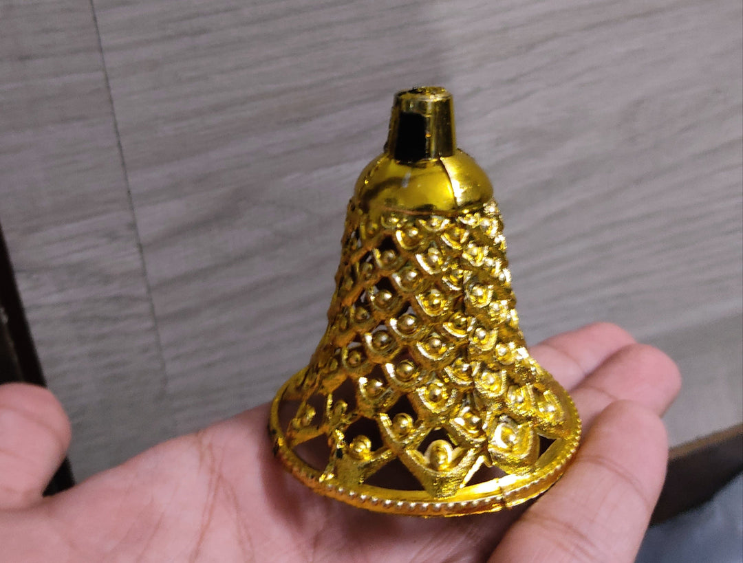 Rose-Gold Plain Indian Brass Bells Jingle Bells Home Door Décor Crafts Bells Christmas Decor Bells Pet Bells Christmas Craft Bells In