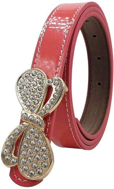 LAMANSH Belt Pink / Artificial Leather / Standard LAMANSH® Pink Artificial Leather Belts With Metal Buckle