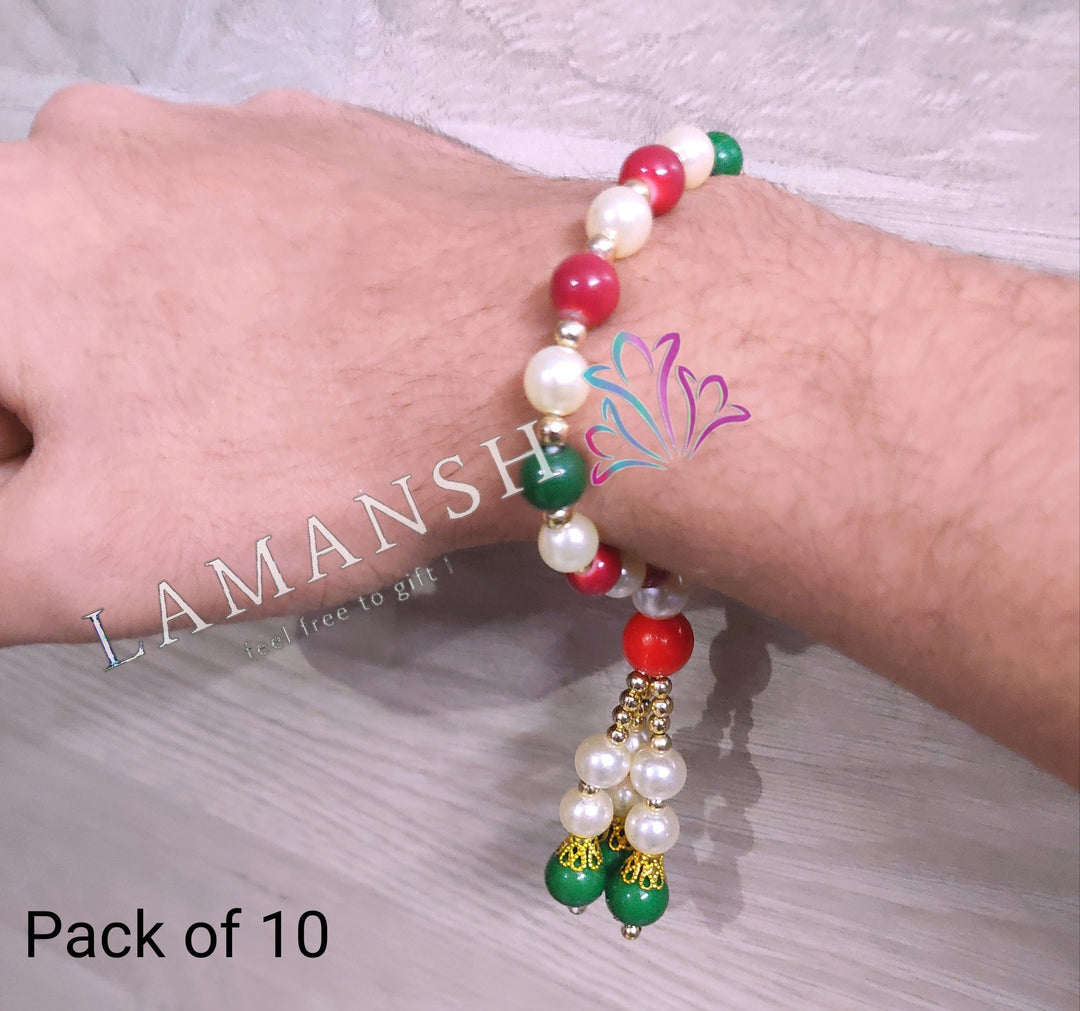 LAMANSH® Pack of 10 Sangeet Mehndi Indian Wedding Bracelets