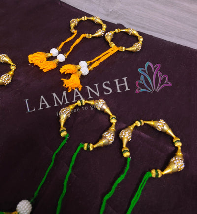 LAMANSH Bracelets for giveaways Assorted colors / Free Size / 25 pc LAMANSH® Pack of 25 Sangeet Mehndi Indian Wedding Crystal Bracelets Assorted colours Mehendi / Punjabi Wedding Mehndi Favors Gifts
