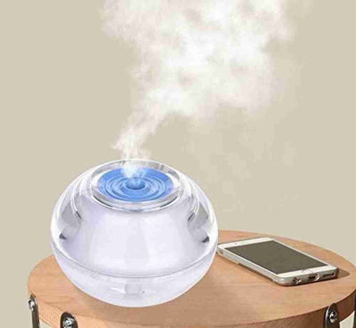 LAMANSH Bulb Air Humidifier Multicolor / Plastic / 1 LAMANSH® Magic Cool Mist Humidifiers Essential Oil Diffuser Aroma Air Humidifier with Led Night Light Colorful Change for Car, Office, Babies, Humidifiers for Home