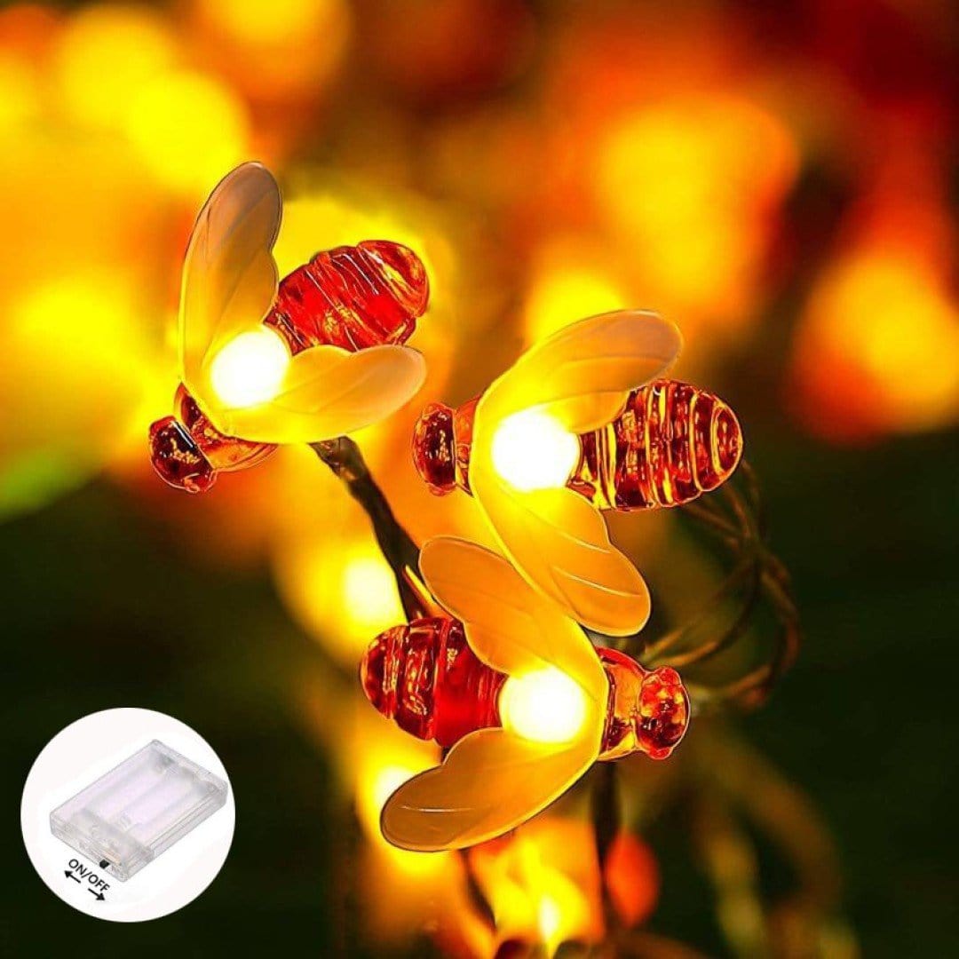 LAMANSH Butterfly Rice light Yellow / Plastic / 4 Meter LAMANSH® 18 Led 4 Meter Butterfly Fairy String Lights, Christmas Lights for Diwali Home Decoration (Warm White)