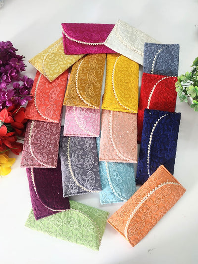 LAMANSH Clutch Assorted / Fabric / Standard LAMANSH® (Pack of 20, Assorted Color) Amazing Design ladies purse Clutches