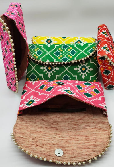 LAMANSH Clutch LAMANSH® (Pack of 5, Assorted Color) Amazing Design ladies purse Clutches